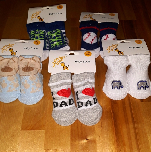 Other - 5 Pairs Baby Boy Socks